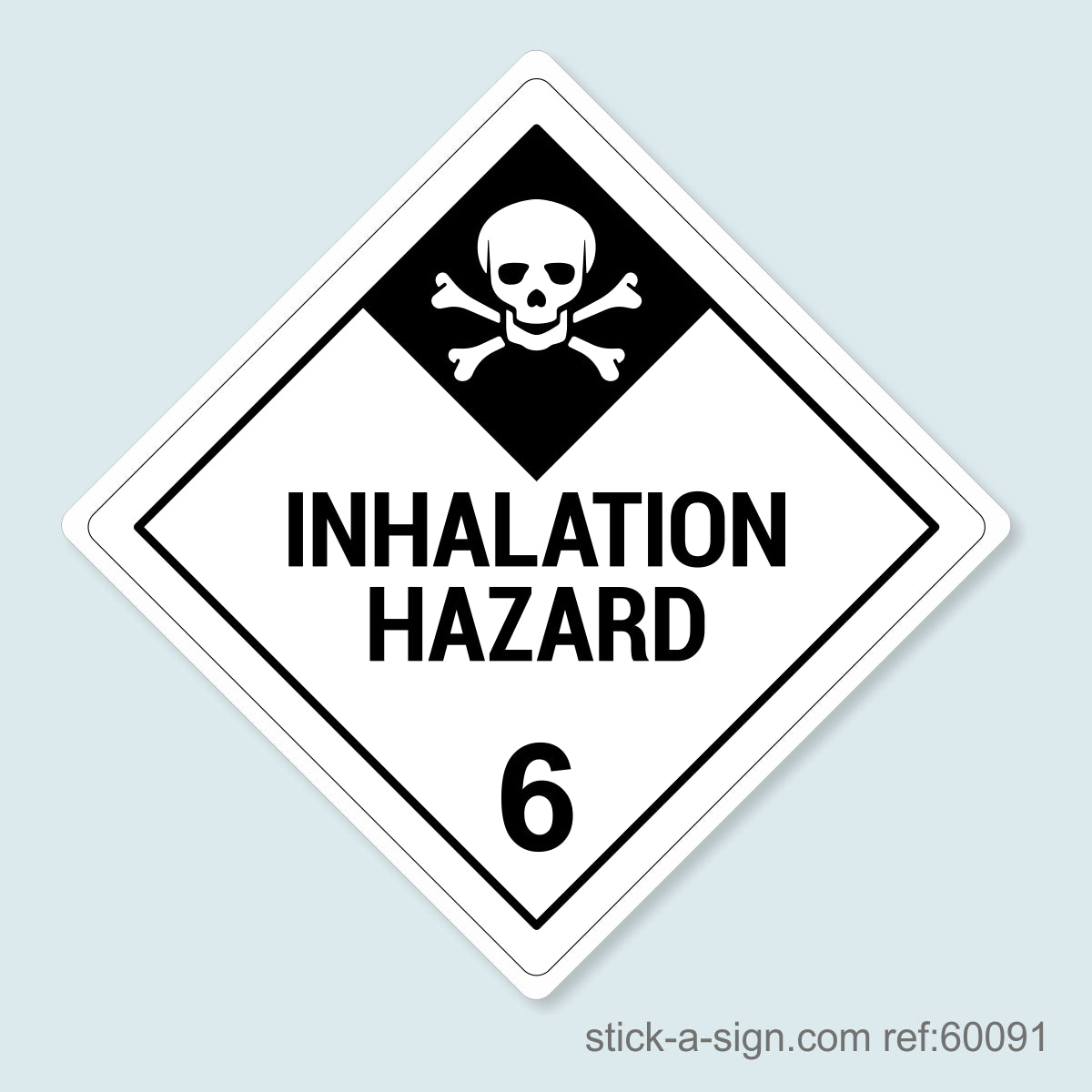 Dangerous Goods Sticker - Inhalation Hazard