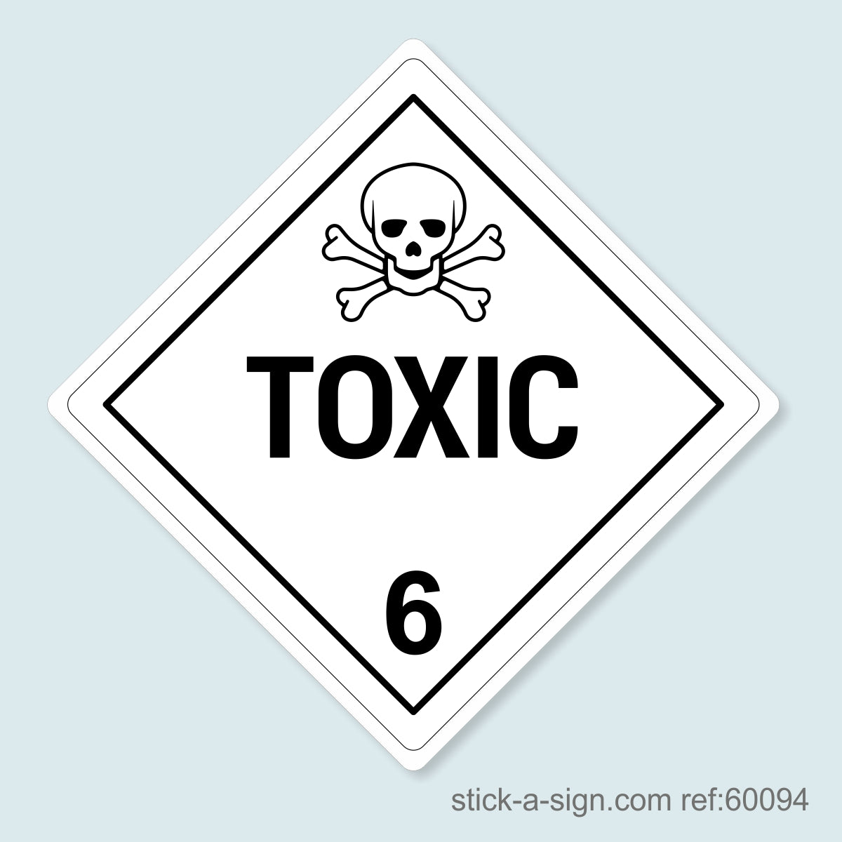 Dangerous Goods Sticker - Toxic