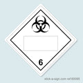 Dangerous Goods Sticker - Biohazard Blank