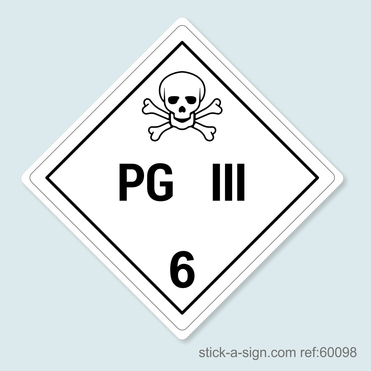 Dangerous Goods Sticker - PG III